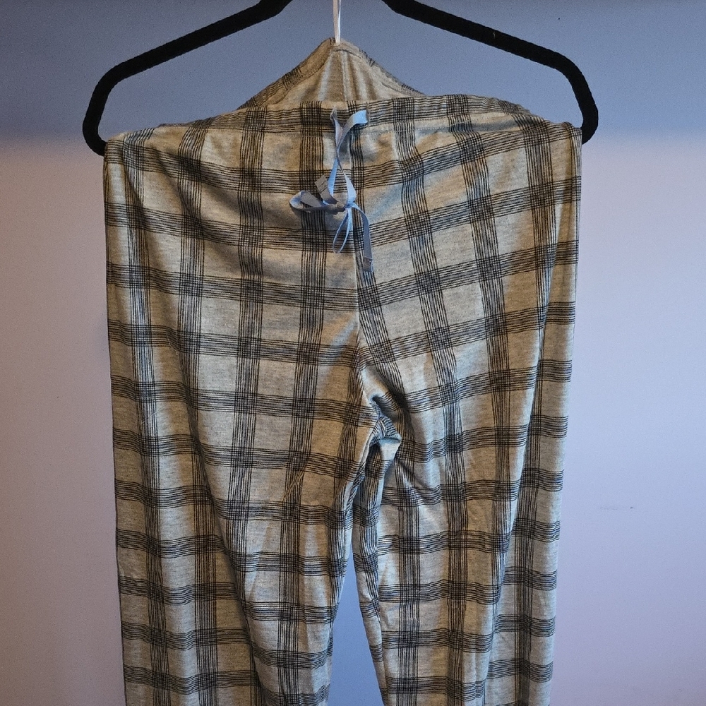 Plaid Drawstring Pants